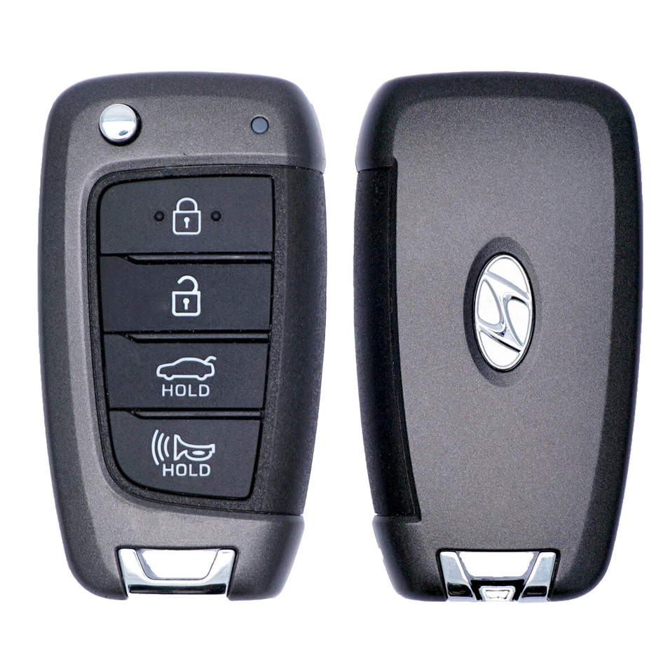 OEM 2021 HYUNDAI ELANTRA FLIP KEY REMOTE FOB NYOMBEC4TX2004 95430-AA000 - Image 1 of 3