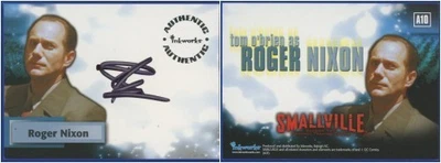 Tom O'Brien como Roger Nixon en Smallville Temporada 2 EN TARJETA AUTOMÁTICA #A10 - ¡MUY BONITO! Foto 1 de 3