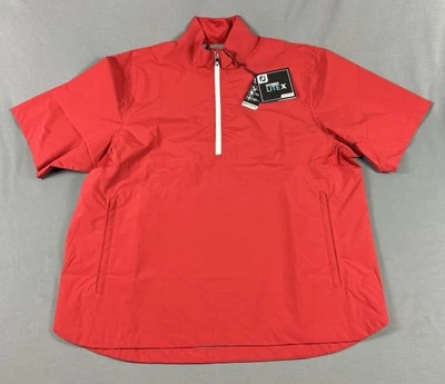 FootJoy Golf Rain Jacket Shirt Hydro Lite X SS Large Dark Red NWT MSRP $175 - Image 1 of 4