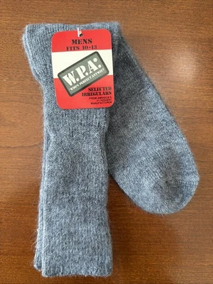 Calcetines de Colección NOS 10-13 Para Hombres Calcetines de Vestir Acrílico Nylon 10-13 Gris Hecho en EE. UU. Años 70 Foto 1 de 4