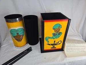 Cerchio Quadrato MAK Magic Ca. Trucco magico vintage anni 70 geni dipinti a colori - Foto 1 di 24