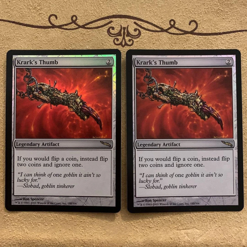 MTG Krarks Thumb FOIL English MRD Card Game Collectible Used - Image 1 of 4