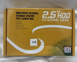 2.5 HDD External case 4TB high speed external storage system for 2.5 in HDD New - Picture 1 of 2