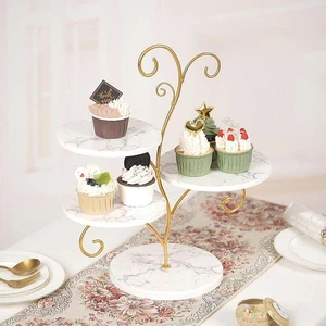 4 Tier Cupcake Stand Tiered Serving Tray Fruits Pastry Serving Platter Dessert - Picture 1 of 7