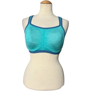 Natori Yogi Contour Convertible Sport BH Grün Blau Größe 34DD - Bild 1 von 3