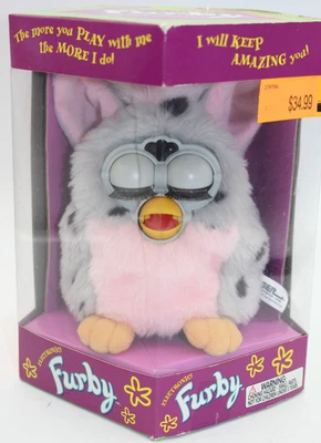 Tiger Furby 70-800 электронная интерактивная игрушка снежный барс розовый живот запечатанная коробка - Изображение 1 из 4