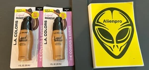 2x L.A. COLORS Liquid Makeup Complete Coverage #CBLM443 Tan - Picture 1 of 1