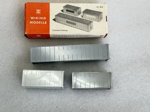 Wiking HO 1/87 Lot of 3 TRUCK/TRAILER Containers MPN 52p NEW IN BOX! VINTAGE - Picture 1 of 2