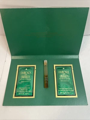 Muestras corporales de diamantes y esmeraldas gel de baño loción perfume Elizabeth Taylor Foto 1 de 3
