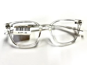 Nike Eyeglasses Frames 7124 900 Crystal Clear Square Full Rim 50-19-145 - Picture 1 of 3