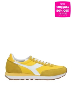 RRP€176 DIADORA HERITAGE Leather Techno Fabric Sneakers US6 UK4 EU36.5 Flat - Imagen 1 de 5