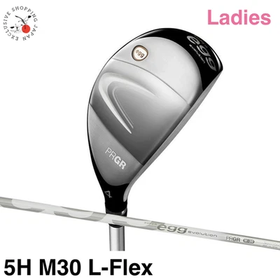 PRGR Golf Ladies SUPER Egg evolution Hi-COR Utility Hybrid 5H M30 L-Flex 2024 RH - Image 1 of 4