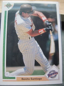 Benito Santiago 1991 cubierta superior San Diego Padres #467 - Imagen 1 de 2