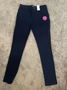 NEW Girls Uniform Ponte Knit Pull On Jeggings - Blue size 12 - Picture 1 of 5