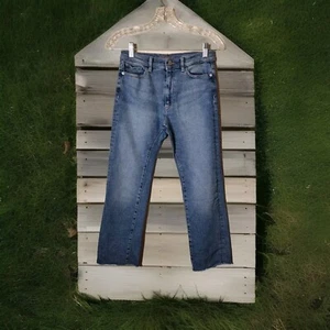 DL1961 Jeans Girls 14 Emie Straight High Rise Cropped Raw Hem - Picture 1 of 16