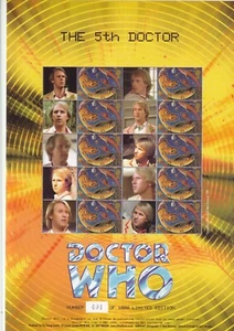 BC-061 - Doctor Who - The Fifth Doctor Smilers Sheet - MNH - Picture 1 of 1