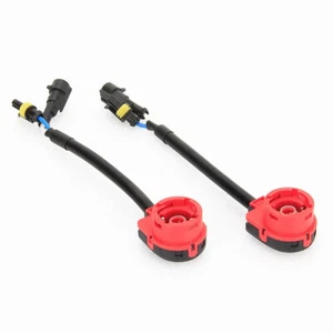 2Pcs For D2S / D2R HID Xenon Headlight Bulb Wiring Harness Connector AMP Adapter - Picture 1 of 5