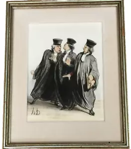 AVVOCATI AVVOCATI DISPUTA FUORI AULA POPOLO DI GIUSTIZIA ONORE DAUMIER - Foto 1 di 19