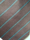 Cravate rayée VITOROFOLO violet bleu argent surligneur fabriquée en Italie soie