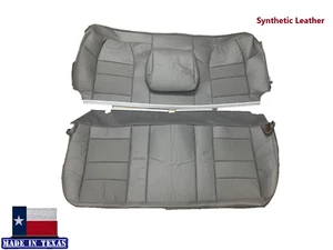 2002 2003 For Ford F250 F350 Lariat XLT Super Duty Second Row Seat Cover Gray - Foto 1 di 6