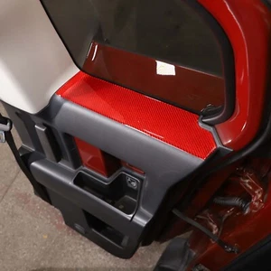 Tira de ajuste inferior de ventana trasera de fibra de carbono suave roja para Toyot FJ Cruiser 2007-21 - Imagen 1 de 8
