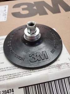 Genuine 3M 4” Roloc TR Quick Change Disc Pad Holder Hard 3/8”-24 Female - Picture 1 of 5