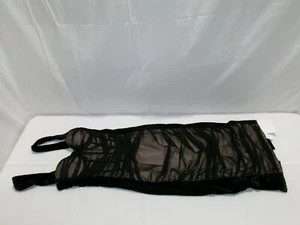 K847 CATCHALL Black Mesh Midi Dress Womens Size XS - Picture 1 of 9