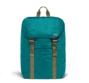 MOCHILA WAY THE PACKABLE NUEVA SIN ETIQUETAS VERDE AZULADO NYLON LIGERA CON BOLSA - Imagen 1 de 5