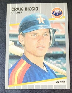 1989 Fleer Set-Break #353 Craig Biggio NM-MT OR BETTER 