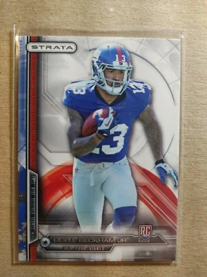 2014 Topps Strata NY Giants Odell Beckham Jr. RC /(running,ball in right arm) - Image 1 of 2
