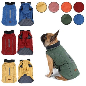 Winter Coat Waterproof Jacket Reflective Dog Puppy Clothes Vest Pet Warm Padded - Picture 1 of 18