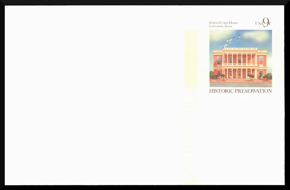 Scott UX71, The 1977 Historic Preservation 9¢ Postal Card - Unused, Entire - Image 1 of 1