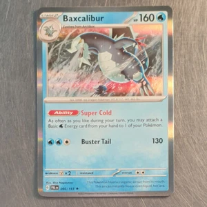 2023 Pokemon Scarlet Violet Paldea Evolved Rare Holo Baxcalibur Card 060/193 - Picture 1 of 2