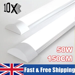 1-10Pcs 5FT LED Batten Tube Light Garage Ceiling Panel Lamp For Workshop Office - Picture 1 of 15