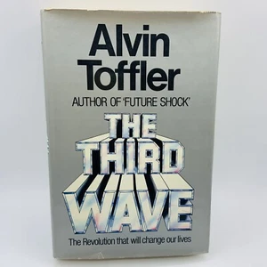 The Third Wave by Alvin Toffler book Vintage 1980 First Edition HC Future Shock - Picture 1 of 23