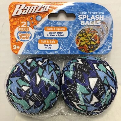Splash Balls 2-Pack Blue Ages 3+ by Banzai - Image 1 of 4