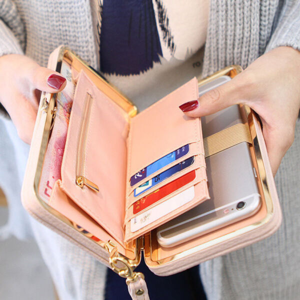 Women Leather Clutch Wallet Credit Card Holder Purse Long Handbag Phone Bag Gift