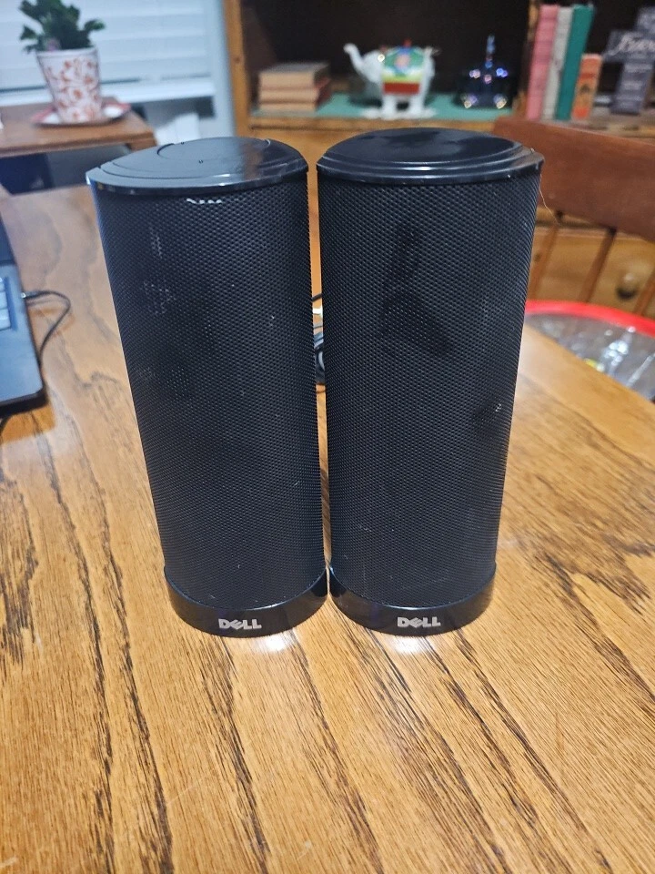 Dell AX210 USB Stereo Speaker System for PC or phone with AUX PORT TESTED WORK - Image 1 of 4