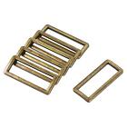 Metal Rectangle Ring Buckles 39X125mm For Bags Belts Diy Bronze Tone 6Pcs