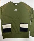 Nike Boys Sptcas Size Large  Do68133-327 Green With Pockets Msrp $70