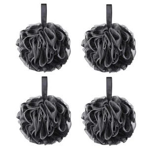 75g XL Black Loofah Sponge for Exfoliating Soft Shower Puff Bath Ball Body Sc... - Picture 1 of 7