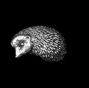 Igel Silber Zinn Brosche Anstecker A16 Zinn - Bild 1 von 1