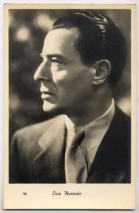 Vera fotografia Cartolina di Luis Hurtado attore spagnolo anni '40 - Picture 1 of 1