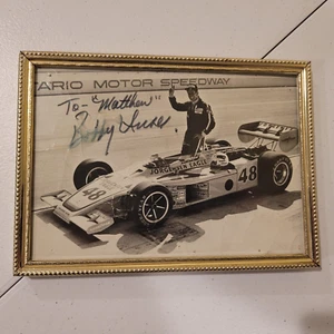 SIGNED BOBBY UNSER RACE DRIVER AUTOGRAPHED PHOTO 5"X7" JORGENSEN EAGLE - Picture 1 of 2