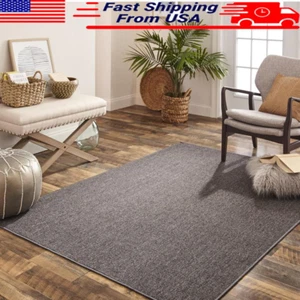 Indoor Area Rug Stain Resistant Non-Slip Backing Tufted Polypropylene 4'6" x 6'6 - Picture 1 of 6
