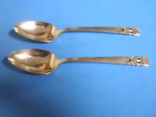 2 SILVERPLATE SERVING SPOONS 8 1/4 INCHES CORONATION 1936 COMMUNITY
