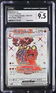 Pokemon Magcargo ex 191/167 Twilight Masquerade Ultra Rare Full Art Holo - Bild 1 von 2