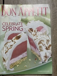 BON APPETIT Magazine April 2002 Celebrate Spring Strawberry Baked Alaska Cover - Picture 1 of 2