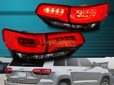 APTO PARA JEEP GRAND CHEROKEE 2014-2219 LUCES TRASERAS BARRA C LED ROJO HUMO NEGRO ADORNO Foto 1 de 4
