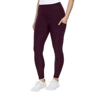 Kirkland Signature Ladies Brushed Legging in Burgundy S M L XL - Picture 1 of 3